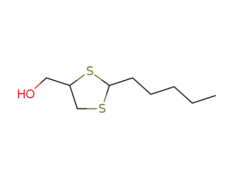 Molecular Structure of 344749-84-4 ((2-Pentyl-[1,3]dithiolan-4-yl)-methanol)