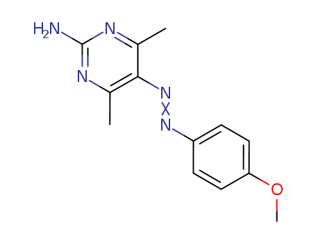 2-Pyrimidinamine,5-[2-(4-methoxyphenyl)diazenyl]-4,6-dimethyl- cas  24797-21-5