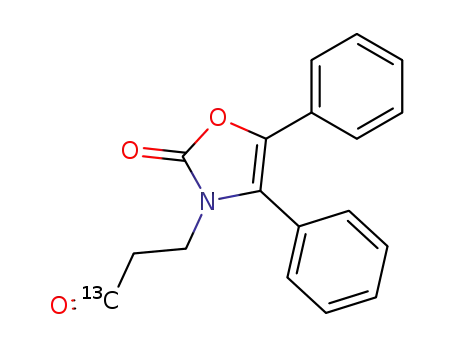 4,5-Diphenyl-3-(<3-<sup>13</sup>C>-3-oxopropyl)-4-oxazolin-2-one