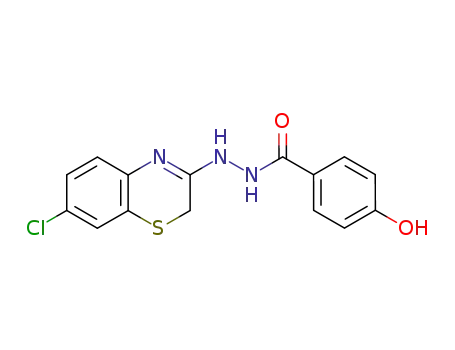 Benzoic acid, 4-hydroxy-, 2-(7-chloro-2H-1,4-benzothiazin-3-yl)hydrazide