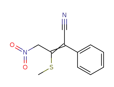 1-Phenyl-2-methylthio-3-nitro-crotonsaeurenitril