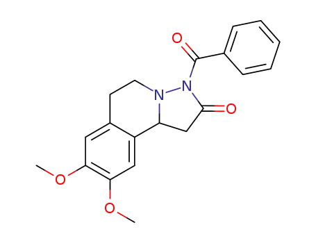 3-Benzoyl-8,9-dimethoxy-1,2,3,5,6,10b-hexahydropyrazolo<3,2-a>isochinolin-2-on