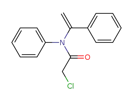 Molecular Structure of 106700-02-1 (Acetamide, 2-chloro-N-phenyl-N-(1-phenylethenyl)-)