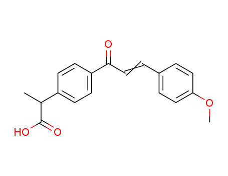 2-{4-[(E)-3-(4-Methoxy-phenyl)-acryloyl]-phenyl}-propionic acid