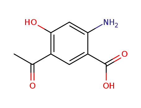 Molecular Structure of 115651-29-1 (5-ACETYL-2-AMINO-4-HYDROXYBENZOIC ACID)
