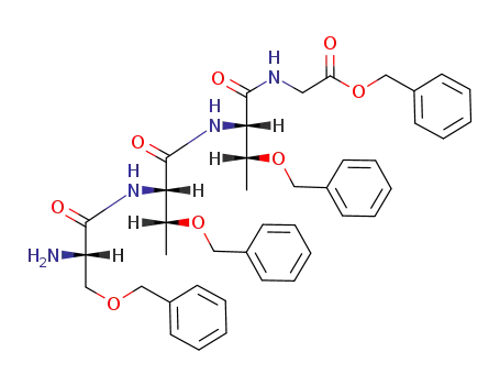 {(2S,3R)-2-[(2S,3R)-2-((S)-2-Amino-3-benzyloxy-propionylamino)-3-benzyloxy-butyrylamino]-3-benzyloxy-butyrylamino}-acetic acid benzyl ester