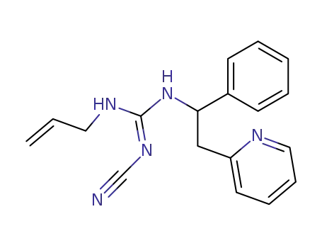 Guanidine, N-cyano-N'-[1-phenyl-2-(2-pyridinyl)ethyl]-N''-2-propenyl-