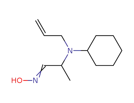 Molecular Structure of 120779-63-7 (2-(Allyl-cyclohexyl-amino)-propionaldehyde oxime)