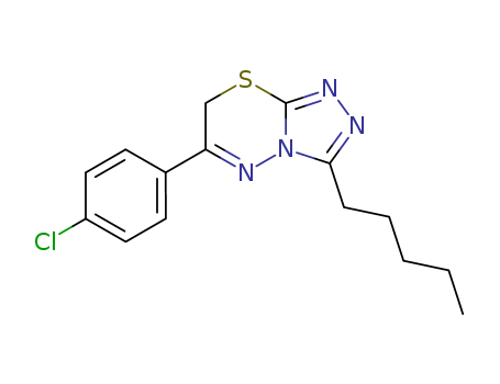6-(4-Chloro-phenyl)-3-pentyl-7H-[1,2,4]triazolo[3,4-b][1,3,4]thiadiazine cas  86628-12-8
