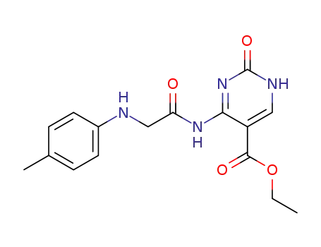 2-Oxo-4-(2-p-tolylamino-acetylamino)-1,2-dihydro-pyrimidine-5-carboxylic acid ethyl ester