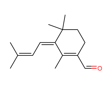 2,4,4-Trimethyl-3-[3-methyl-but-2-en-(Z)-ylidene]-cyclohex-1-enecarbaldehyde