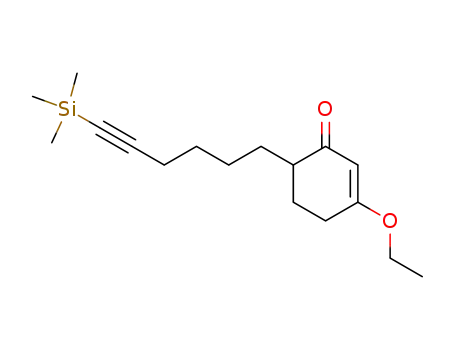 3-Ethoxy-6-(6-trimethylsilanyl-hex-5-ynyl)-cyclohex-2-enone