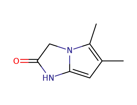 Molecular Structure of 112381-98-3 (1H-Pyrrolo[1,2-a]imidazol-2(3H)-one,5,6-dimethyl-(9CI))