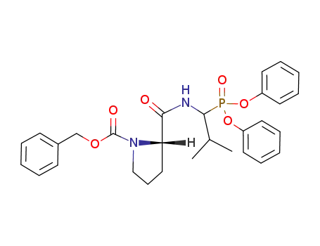 (S)-2-[1-(Diphenoxy-phosphoryl)-2-methyl-propylcarbamoyl]-pyrrolidine-1-carboxylic acid benzyl ester