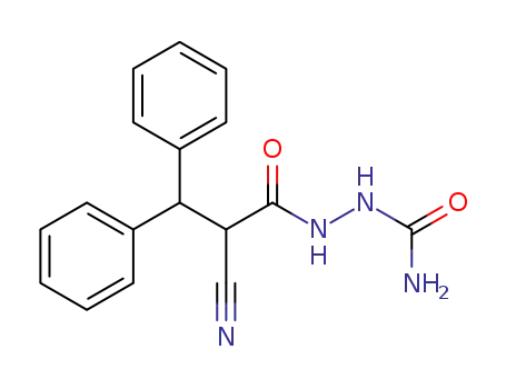 α-cyano-3,3-diphenylpropionic acid 2-(aminocarbonyl) hydrazide