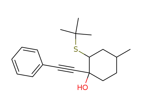 2-tert-Butylsulfanyl-4-methyl-1-phenylethynyl-cyclohexanol