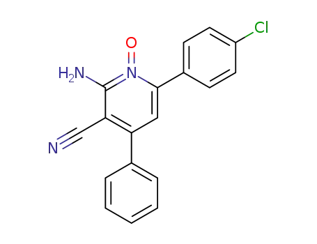 2-Amino-6-(4-chloro-phenyl)-1-oxy-4-phenyl-nicotinonitrile