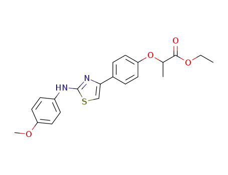 2-{4-[2-(4-Methoxy-phenylamino)-thiazol-4-yl]-phenoxy}-propionic acid ethyl ester