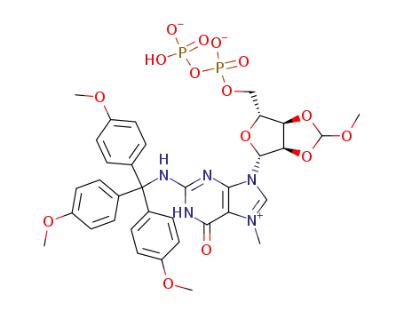 2',3'-O-methoxymethylene-N<sup>2</sup>-(4,4',4''-trimethoxytrityl)-7-methylguanosine-5'-diphosphate
