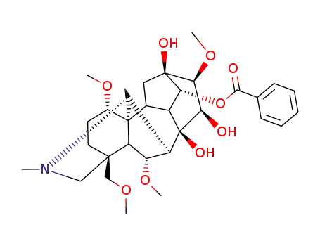 Molecular Structure of 63238-66-4 (Benzoylhypacoitine)