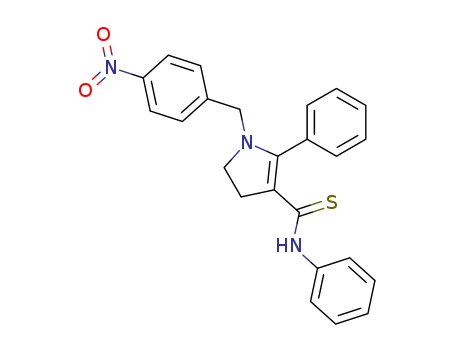 1-[(4-nitrophenyl)methyl]-N,2-diphenyl-4,5-dihydropyrrole-3-carbothioamide cas  80037-39-4