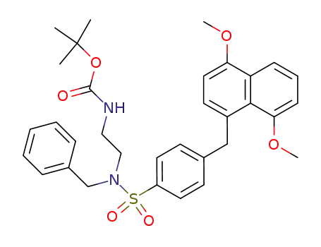 (2-{Benzyl-[4-(4,8-dimethoxy-naphthalen-1-ylmethyl)-benzenesulfonyl]-amino}-ethyl)-carbamic acid tert-butyl ester