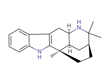 Molecular Structure of 57103-59-0 ((3S)-2,3,4,4aα,5,6,11,11aα-Octahydro-2,2,5-trimethyl-3,5β-ethano-1H-pyrido[3,2-b]carbazole)