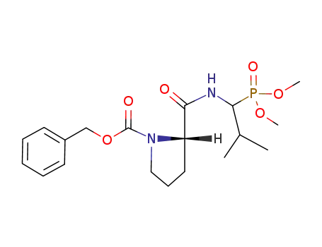 (S)-2-[1-(Dimethoxy-phosphoryl)-2-methyl-propylcarbamoyl]-pyrrolidine-1-carboxylic acid benzyl ester