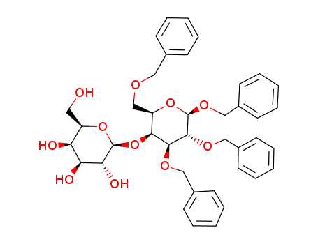 (2R,3R,4S,5R,6S)-2-Hydroxymethyl-6-((2R,3S,4S,5R,6R)-4,5,6-tris-benzyloxy-2-benzyloxymethyl-tetrahydro-pyran-3-yloxy)-tetrahydro-pyran-3,4,5-triol