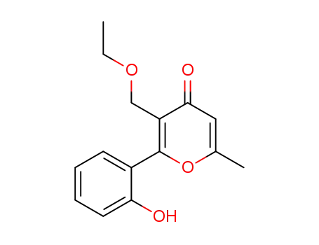 4H-Pyran-4-one, 3-(ethoxymethyl)-2-(2-hydroxyphenyl)-6-methyl-