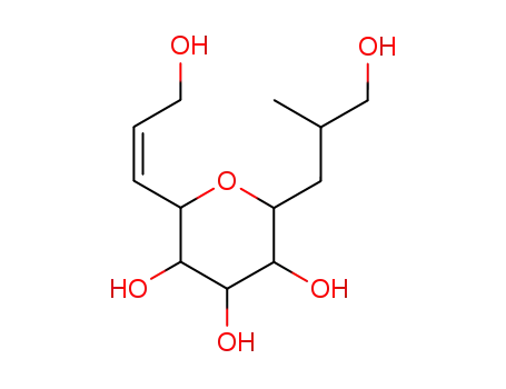 2-(3-Hydroxy-2-methyl-propyl)-6-((Z)-3-hydroxy-propenyl)-tetrahydro-pyran-3,4,5-triol