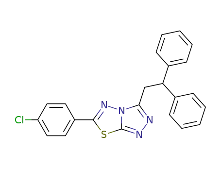 6-(4-Chlorophenyl)-3-(2,2-diphenylethyl)-1,2,4-triazolo(3,4-b)(1,3,4)thiadiazole