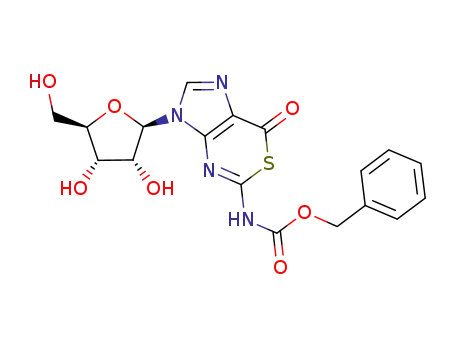 [3,7-dihydro-7-oxo-3-(β-D-ribofuranosyl)imidazo[4,5-d][1,3]thiazin-5-yl]carbamic acid phenylmethyl ester