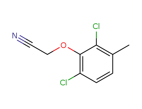 Molecular Structure of 21244-82-6 (2.6-Dichlor-3-methyl-phenyl-oxyacetonitril)