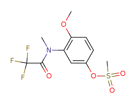 Methanesulfonic acid 4-methoxy-3-[methyl-(2,2,2-trifluoro-acetyl)-amino]-phenyl ester