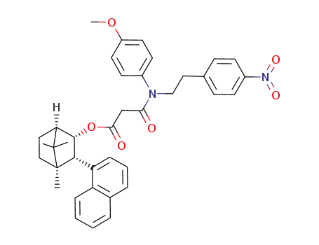 N-(4-Methoxy-phenyl)-N-[2-(4-nitro-phenyl)-ethyl]-malonamic acid (1R,2S,3S,4R)-4,7,7-trimethyl-3-naphthalen-1-yl-bicyclo[2.2.1]hept-2-yl ester