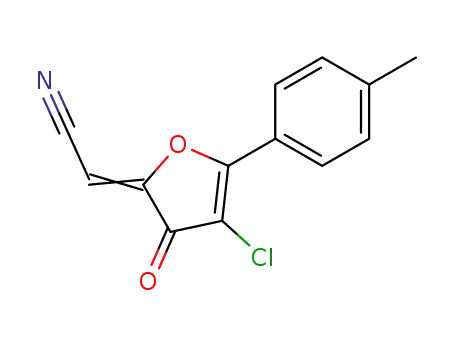 (4-Chloro-5-(4-methylphenyl)-3-oxo-2(3H)-furanylidene)acetonitrile