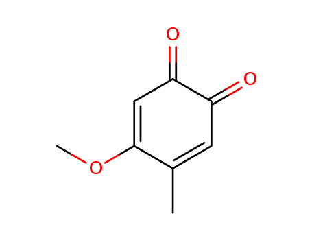 Molecular Structure of 13523-09-6 (3,5-Cyclohexadiene-1,2-dione, 4-methoxy-5-methyl-)