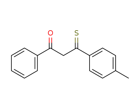 Molecular Structure of 63523-22-8 (1-Propanone, 3-(4-methylphenyl)-1-phenyl-3-thioxo-)