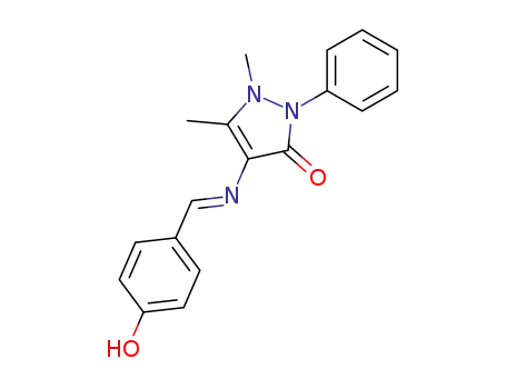 Molecular Structure of 65144-69-6 (4-(4-hydroxyl benzene methylene amino antipyrine))