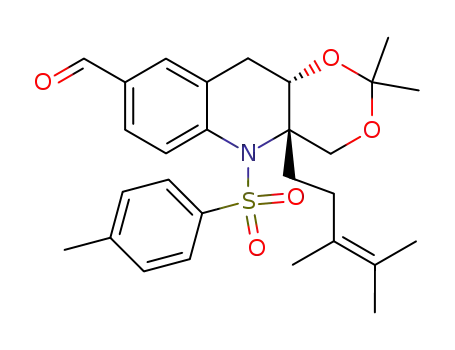 (4aS,9aS)-9a-(3,4-dimethyl-3-pentenyl)-3,3-dimethyl-9-(p-toluenesulfonyl)-9-aza-2,4-dioxa-1,2,3,4,4a,10,9,9a-octahydroanthracene-6-carbaldehyde
