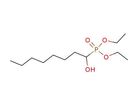 Molecular Structure of 23054-86-6 (Phosphonic acid, (1-hydroxyoctyl)-, diethyl ester)
