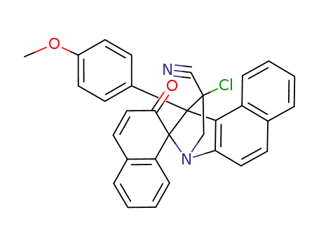1'-(4-Methoxyphenyl)-1',3'-(1''-chloro-1''-cyanomethano)-spiro(naphthalene-1(2H),2'(1'H)-naphtho<2,1-b>pyrrol)-2-one