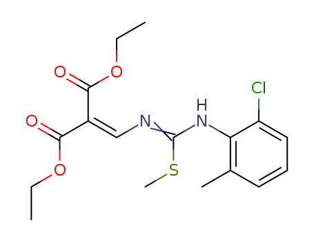 2-[3-(2-Chloro-6-methyl-phenyl)-2-methyl-isothioureidomethylene]-malonic acid diethyl ester