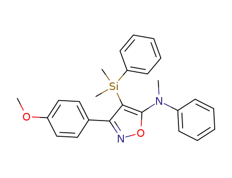 4-(Dimethylphenylsilyl)-3-(4-methoxyphenyl)-5-(methylphenylamino)isoxazol