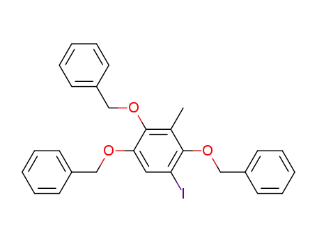 1,2,4-Tris-benzyloxy-5-iodo-3-methyl-benzene