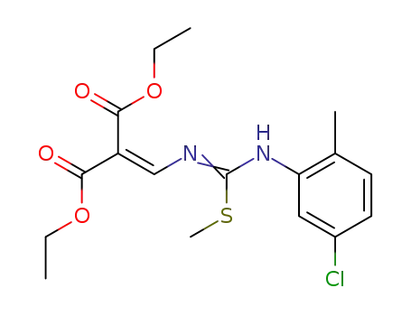 2-[3-(5-Chloro-2-methyl-phenyl)-2-methyl-isothioureidomethylene]-malonic acid diethyl ester