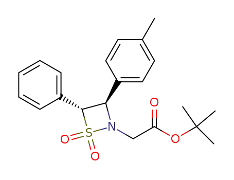((3R,4R)-1,1-Dioxo-4-phenyl-3-p-tolyl-1λ<sup>6</sup>-[1,2]thiazetidin-2-yl)-acetic acid tert-butyl ester