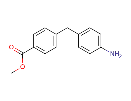 Molecular Structure of 856933-36-3 (4-(4-Amino-benzyl)-benzoic acid methyl ester)