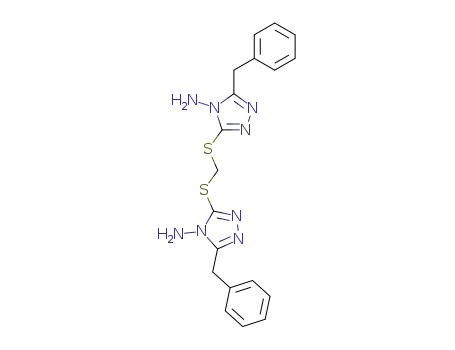 4H-1,2,4-Triazol-4-amine, 3,3'-[methylenebis(thio)]bis[5-(phenylmethyl)-